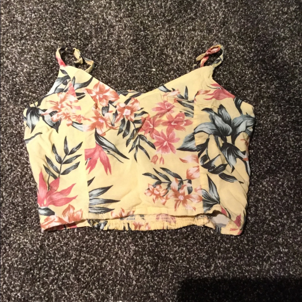 Yellow tube like top